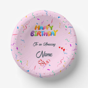 Unique Custom Paper Bowl for Birthday Parties Paper Plate