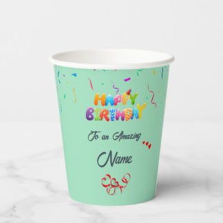 Unique Custom Paper Cups for Birthday Parties