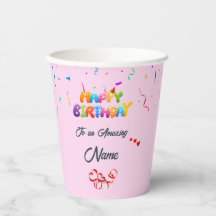 Unique Custom Paper Cups for Birthday Parties