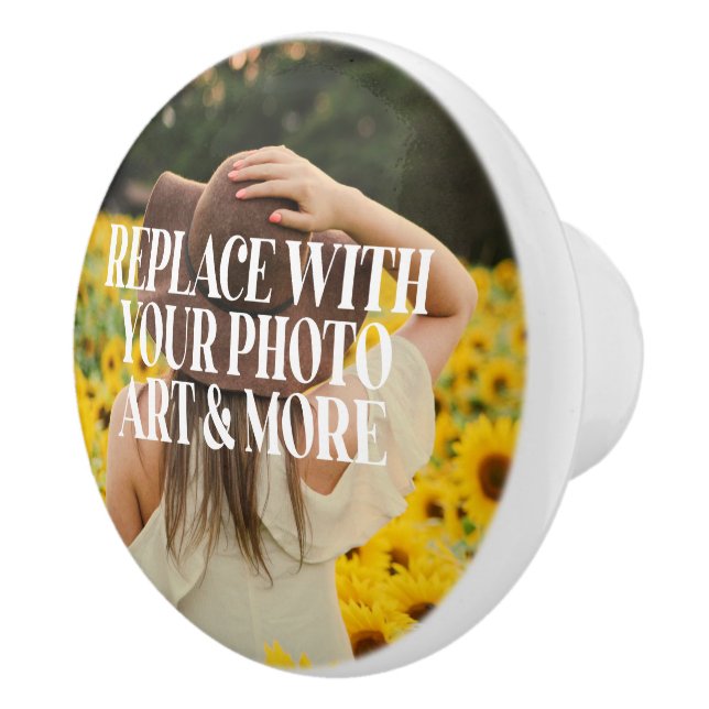 Unique Custom Personalized Ceramic Knob (Right)