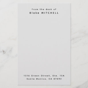 Unique Custom Stationery Monogram Stationery Paper