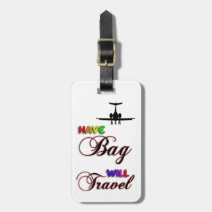 Unique Customizable Airplane Luggage Tag