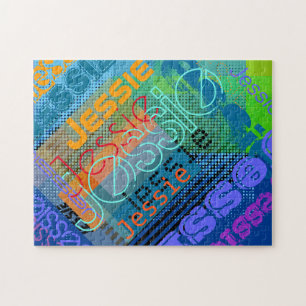 Unique Customizable Name   Fun Colourful & Creativ Jigsaw Puzzle