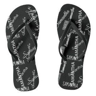 Unique Customized Name  Personalized Flip Flops