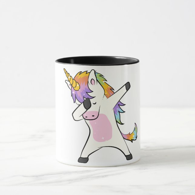 Unique Cute Unicorn Dabbing Mug New (Center)