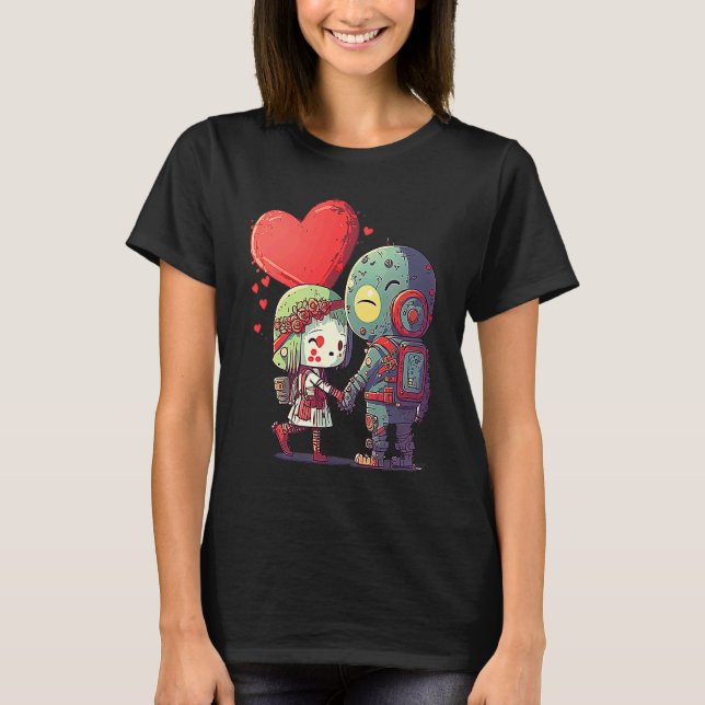 Unique Cute Zombie Valentines Day  1 T-Shirt (Front)