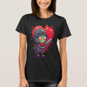 Unique Cute Zombie Valentines Day T-Shirt