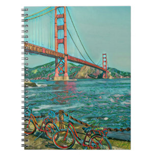 Unique cyclist gifts notebook