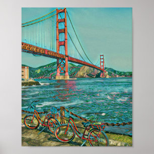 Unique cyclist gifts poster