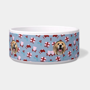 Unique Dad Pet Mom Photo Pet Bowl