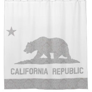 Unique Damask Pattern Flag of California
