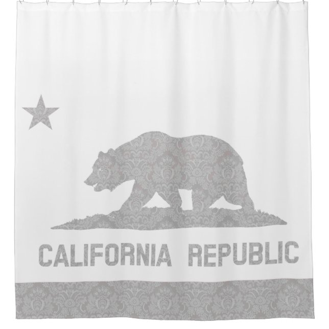 Unique Damask Pattern Flag of California (Front)