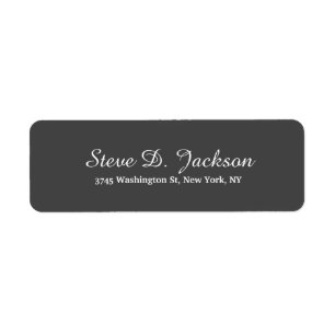 Unique Dark Grey Classical Script Creative Plain
