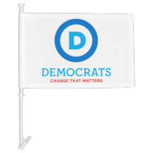 Unique Democratic Party car flag