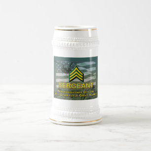 Unique Design Commemorating Sergeant Gift Beer Stein
