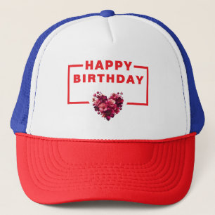 Unique Design HAPPY BIRTHDAY Trucker Hat