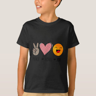 Unique Design Peace Love Joy Hapness Motivational  T-Shirt