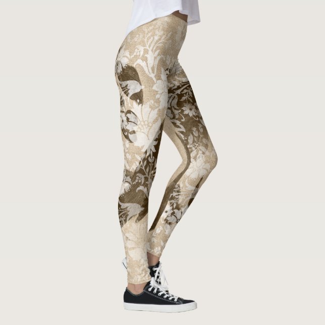 Unique Dessert Ephemera Camo Pattern Leggings (Right)