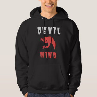 Unique Devil Mind Hoodie - Edgy Graphic