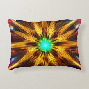 unique digital art background only that has radian accent pillow