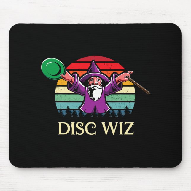 Unique Disc Golf Player Gift Frisbees Golfer Cool  Mouse Pad (Front)