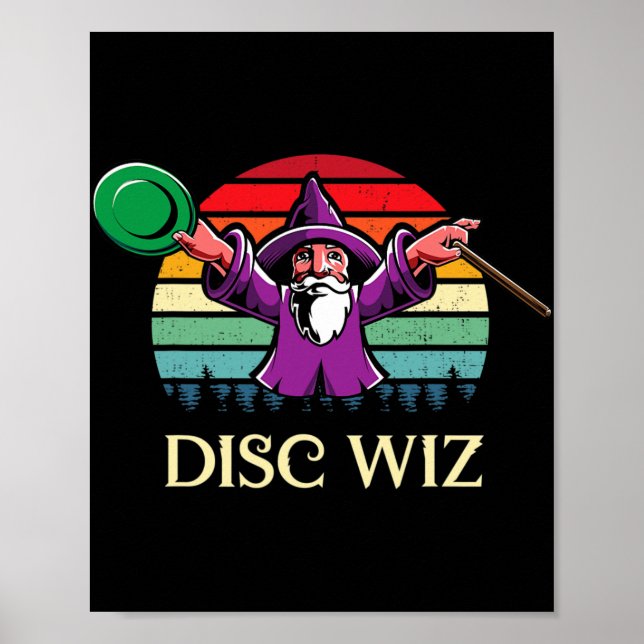 Unique Disc Golf Player Gift Frisbees Golfer Cool  Poster (Front)