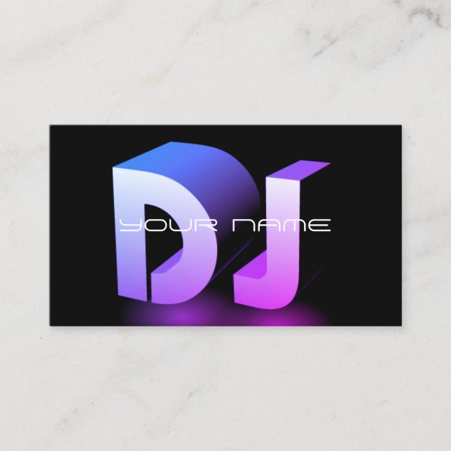 Unique DJ Business Card (Front)