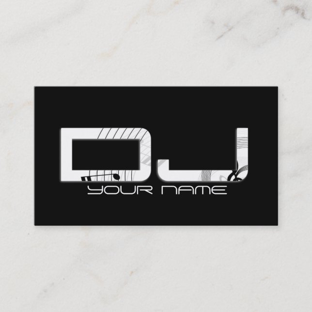 Unique DJ Business Card (Front)