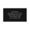Unique DJ Business Card
