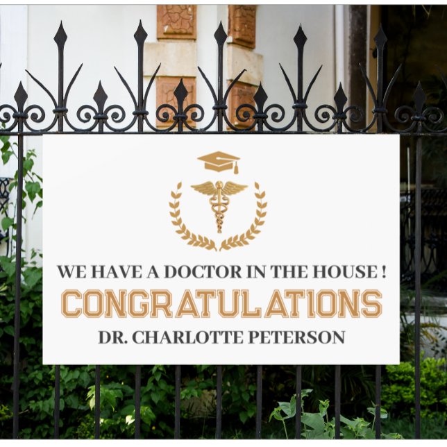 Unique Doctor Medical School Graduation Banner (Creator Uploaded)
