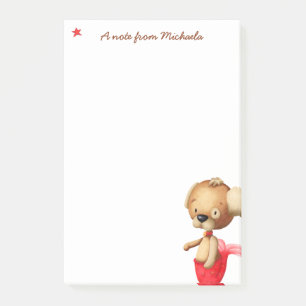 Unique dog with mermaid tail personalized post-it notes