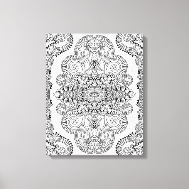 Unique Doodle 6 Canvas Print (Front)