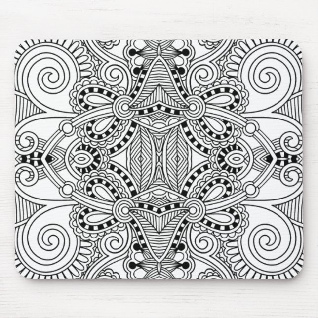 Unique Doodle Mouse Pad (Front)