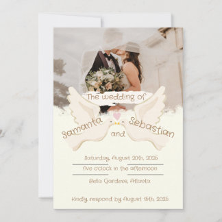 Unique elegant design invitation