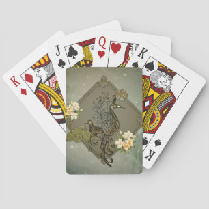 Unique elegant fantasy birds  playing cards