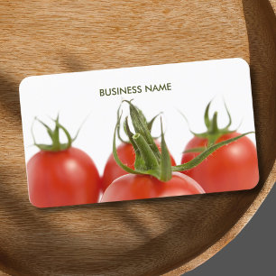 Unique Elegant Farmer Grocery Tomatoes Business Card
