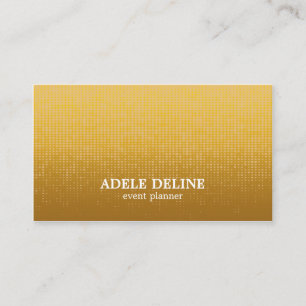 Unique Elegant Gold Pattern Event Planner Business Card
