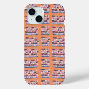 Unique Elegant Heart-Patterned Artwork for All Age iPhone 15 Case