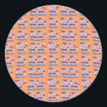 Unique Elegant Heart-Patterned Artwork for All Age Classic Round Sticker<br><div class="desc">Unique Elegant Heart-Patterned Artwork for All Ages Add a touch of love to your stationery collection with this Sentimental Hearts Chequered Design. Whether it's a notebook, greeting card, or sticker, this design brings a romantic and stylish aesthetic to your writing and gifting essentials. Perfect for love notes, wedding invitations, or...</div>