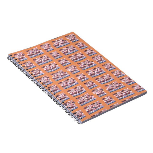 Unique Elegant Heart-Patterned Artwork for All Age Notebook (Right Side)