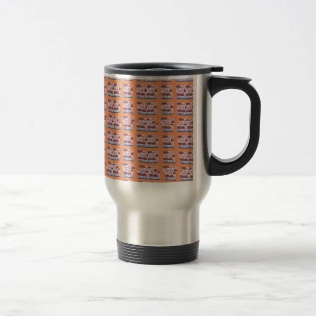 Unique Elegant Heart-Patterned Artwork for All Age Travel Mug (Right)