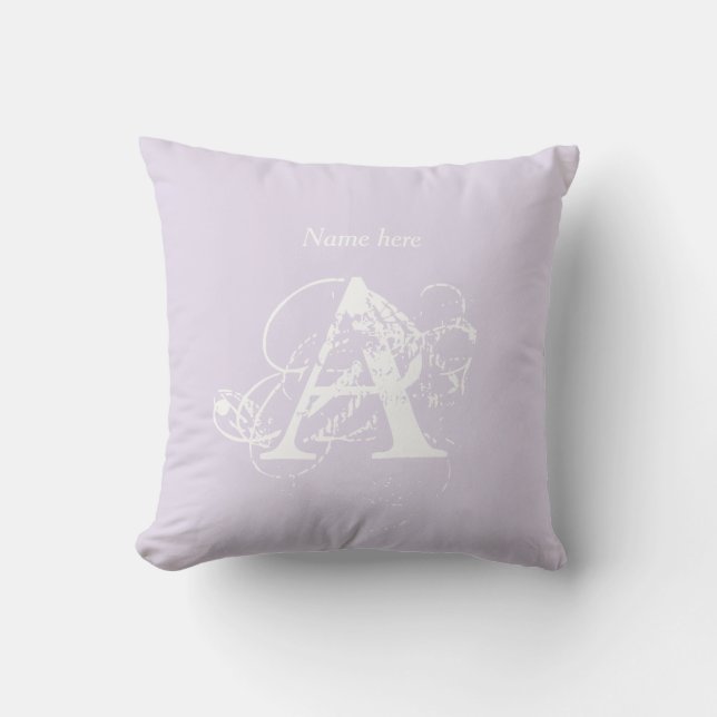 Unique Elegant Modern Chic Typography Template Throw Pillow (Front)