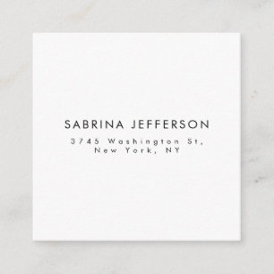 Unique Elegant Plain Simple Minimalist Enclosure Card