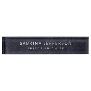Unique Elegant Plain Simple Minimalist Nameplate