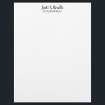 Unique Elegant Plain Simple White Special Letterhead<br><div class="desc">Choose from Different Types and Sizes. Easy Editing Tools. Classical Professional Simple Template For All Needs.</div>