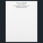 Unique Elegant Plain Simple White Special Letterhead<br><div class="desc">Choose from Different Types and Sizes. Easy Editing Tools. Classical Professional Simple Template For All Needs.</div>