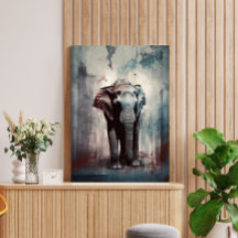 Unique elephant art print: Modern Street