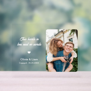 Unique Engagement Gifts For Him Couple Engaged Acrylic Sign