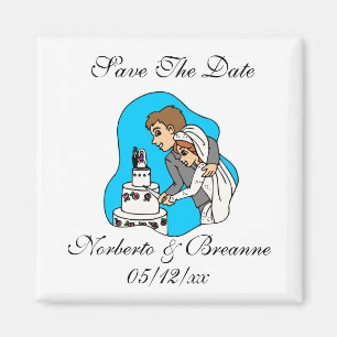 Unique Enregistrer Les Dates Magnet Bride Groom Gu