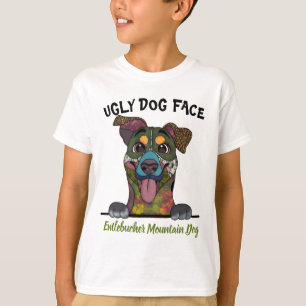 Unique Entlebucher Mountain Dog ugly dog face T-Shirt